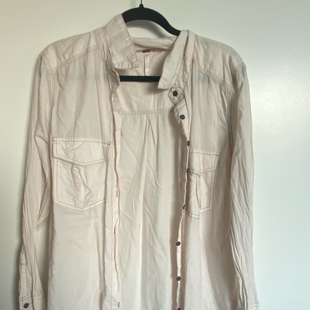Oversized button up free people